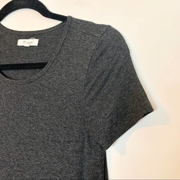 MADEWELL Swingy Tee Dress in Heather Charcoal - Picture 6 of 10